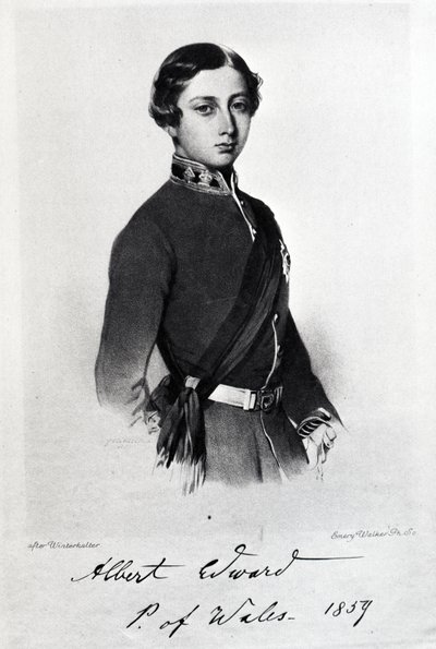 Edward, Prince of Wales, Engraved by Emery Walker by Franz Xaver Winterhalter